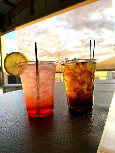 Two cocktails served at an event