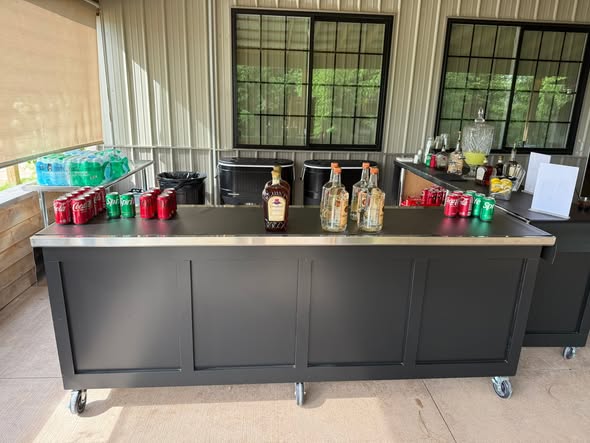Fully stocked mobile bar